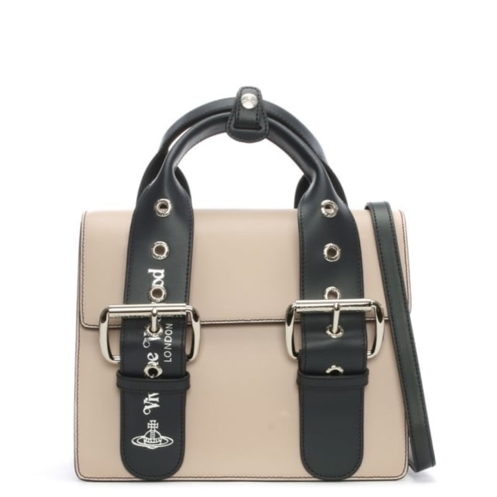 Vivienne Westwood Alex Buckle Bag Tote Purse Shoulder Bag